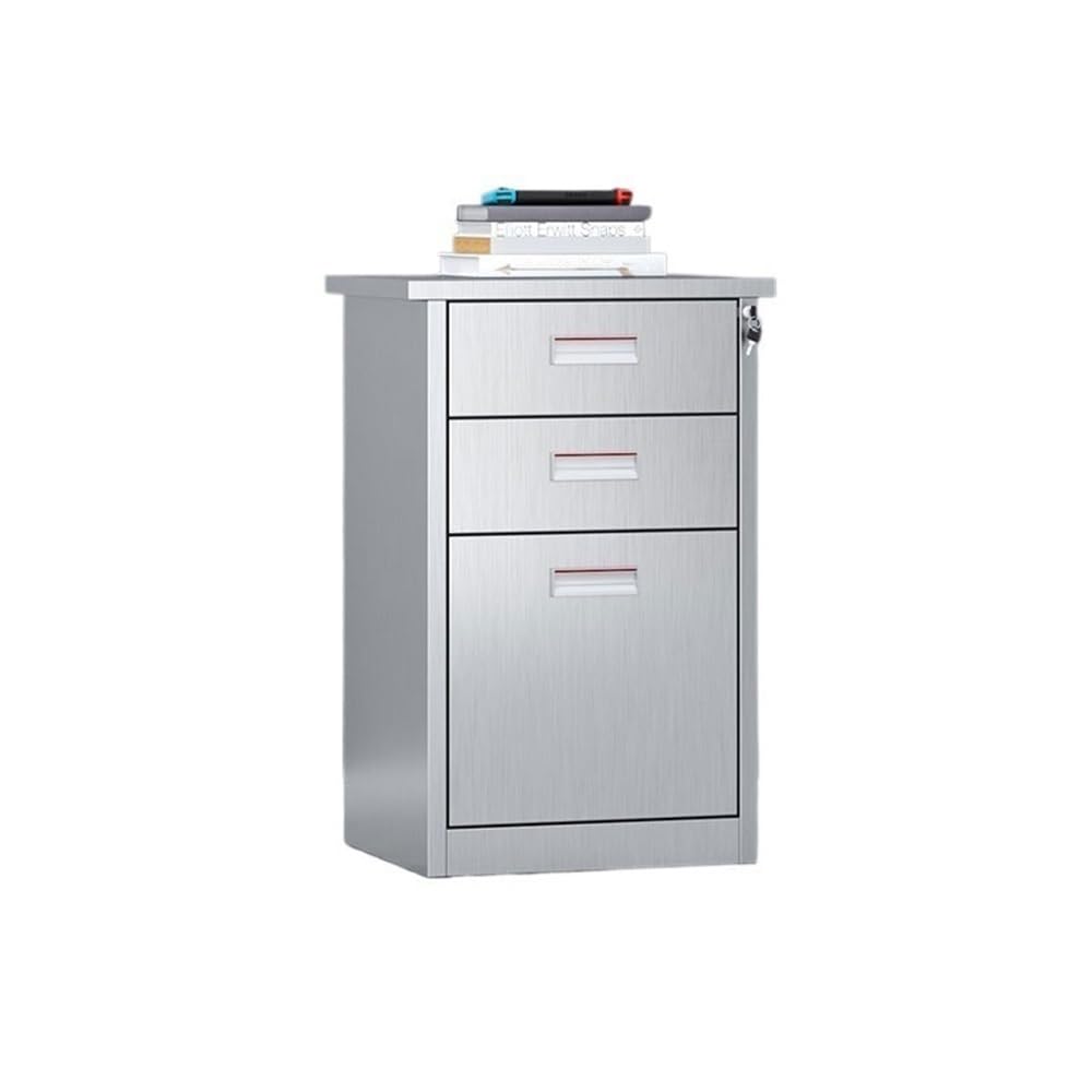 Aioneer 304 Stainless Steel Under Desk Filing Cabinet Organizer For Office Data Storage