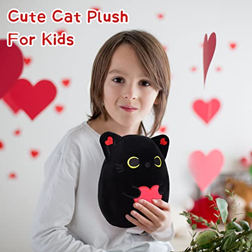 Ibccly Black Cat Plush Pillow Soft Plush Doll Cat Plushie Cat Pillow, Loving Cat Stuffed Animal Pillow Toys Sofa Pillow Decoration Doll Gift For Kids #TOP5