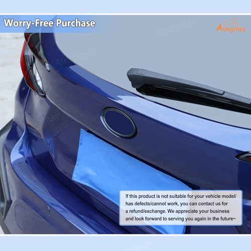 Image of Car Front Rear Emblems Ring Trim Cover Compatible with Subaru Crosstrek 2024 2025 Rear Trunk Tailgate Emblem Badge Logo Cover Front Hood Grille Circle Ring Center Logo Decorative Cover ABS Accessories