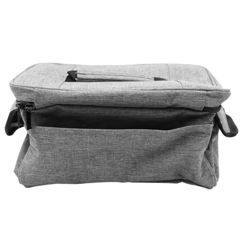 Sarini Medical Supplies Bag,First Aid Bag Empty,Nurse Bag with Detachable Dividers for Home Health Care,Hospice Visit,Travel,Or Emergency Event (Gray，Bag Only)