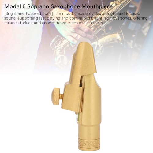 NOENNULL Soprano SAXOPHONE Modèle Modèle 6 - Braire plaqué or B Flat Soprano SAX PAICK POUR REMPLACEMENT, ACCESSOIRES DE SAXOPHONE DE GRADE PROFESSIONNEL – vue 9