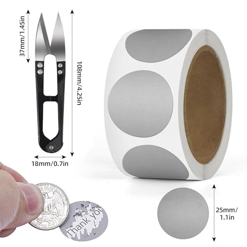 Autocollants à Gratter Etiquettes Rondes à GratterAutocollants DIY pour révéler le genre rondes à gratter autocollants pour enveloppes, fête de mariage, bricolage – vue 2