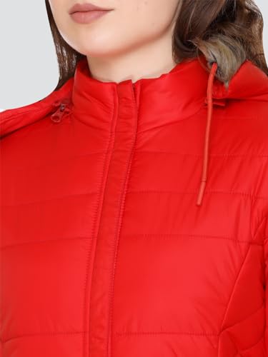 Image of RARE TIMES Women's Stylish Solid Full Sleeves Jacket | Winter Wear Quilted Jacket for Travelling | Regulaer Fit Puffer Jacket For Women