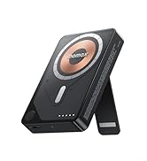 MOMAX Magnetic Power Bank, 10000mAh Wireless Portable Charger, Wired 20W Fast Charging Battery Pa...