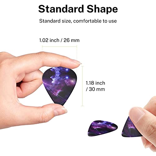 Galaxy Starry Space Lot de 6 médiators pour guitare acoustique, guitare électrique, basse, ukulélé Violet - Les Beatles, Paul McCartney, John Lennon, RIngo Starr, George Harrison Galaxy Starry Space Lot de 6 médiators pour guitare acoustique, guitare électrique, basse, ukulélé Violet – Image 8
