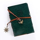 Alta calidad GBHGBH P697 Creative Corsair Anchor Stationery Notepad Office Supplies School Cute Retro Spiral Notebook Diary Book (Color : Green)