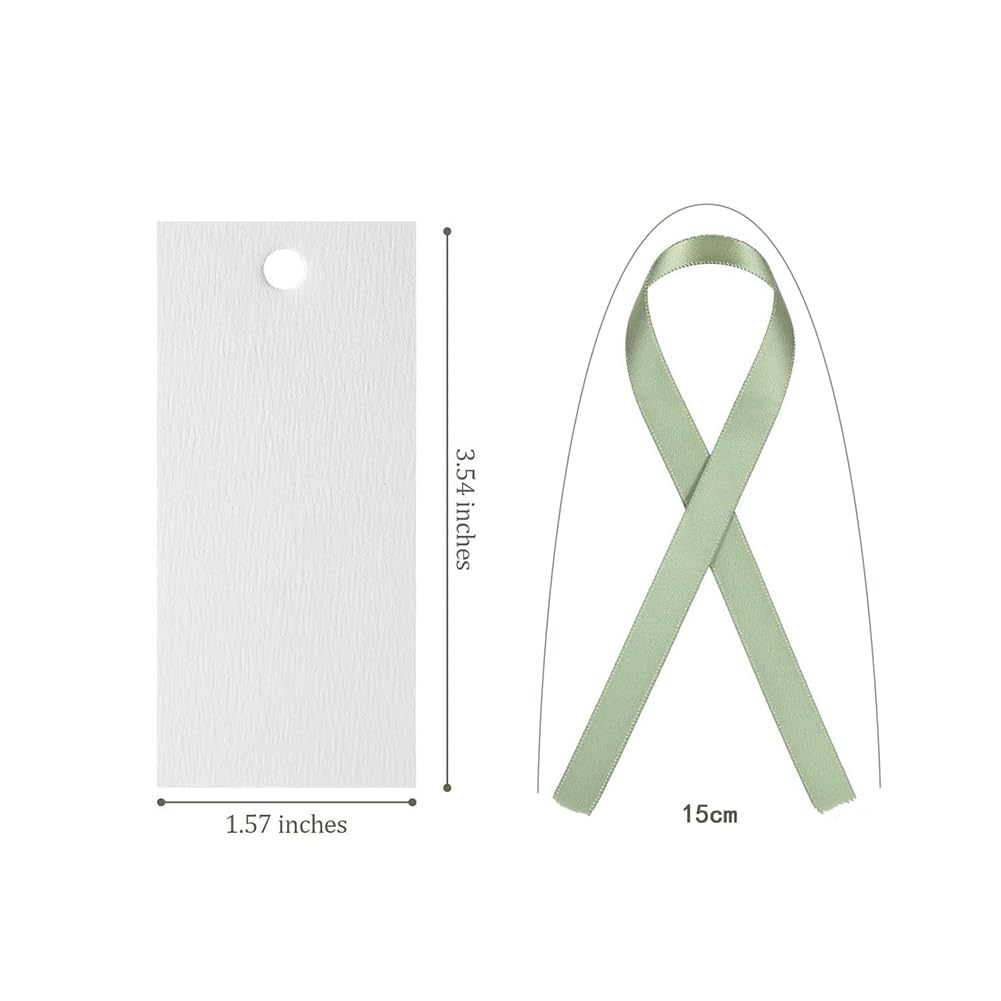 Lot De 50 Marque-places De Mariage Avec Ruban Vierge - Pour Fête Prénuptiale - Étiquettes De Nom