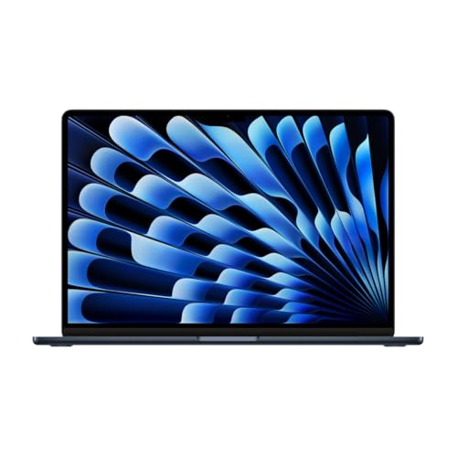 Apple MacBook Air 2023, Puce M2 avec CPU 8 cœurs, GPU 10 cœurs (15-Pouces, 16 Go de RAM, 256Go SSD Stockage) AZERTY Français Minuit (Reconditionné)