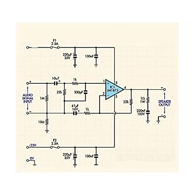 Amplifier Board DIY Kit, LM1875T 20W Mono HiFi Audio Amplifier Board, 25V Power Amp Module, for Home Theater Speaker DIY, Require Assembly