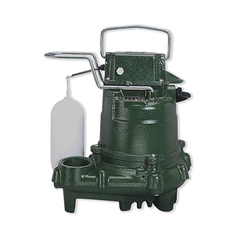Zoeller M57 Mighty-Mate Submersible Sump Pump - 3/10 HP Cast Iron - 9′ Cord — Vertical Float - 1.5″ Discharge - Factory-Tested - Basement Sump Pump - 115V by Zoeller - Used condition - US$204.99