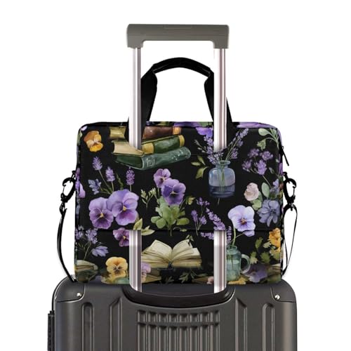 Maletín para portátiles ALAZA con estampado Lavanda y correa miniatura 3