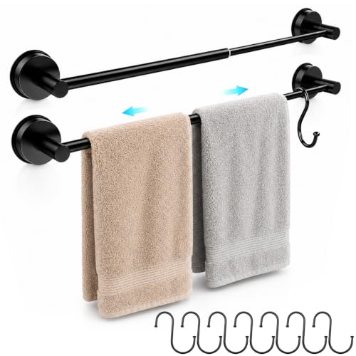 Adjustable Suction Cup Towel Bar – Towel Racks for Bathroom,
