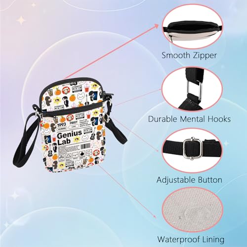 WSNANG Korean Group Crossbody Bag Genius Lab Bag Team Members Name Messenger Bag Music Lover Merchandise3