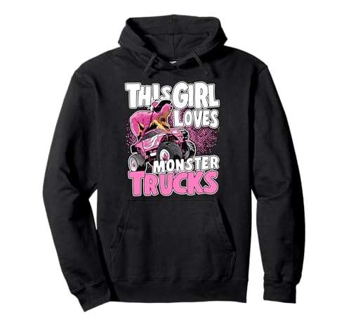 Monster Truck Kids Toddler Esta chica ama los camiones monstruo Sudadera con Capucha