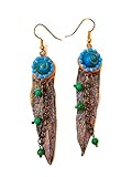  Pendientes ETNICOS Hojas largas de Zingara