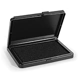 CraftyManor Business Stamp Pad, 3.3 x 4.7'' Lightweight & Portable Inkpad, Ink Pads for Rubber Stamps, Office, Home (Black, 3.3x4.7'')