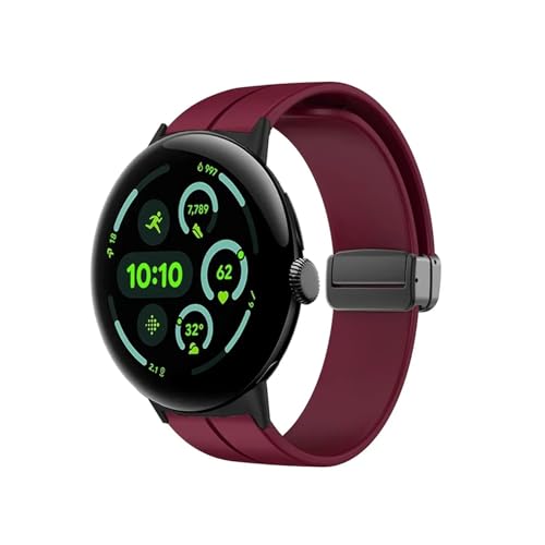 [ANGIRSFPO] VRoh ɓKGoogle Pixel Watch 3 45mm X|[cXgbvpANZT[XgohuXbgɓK(Black wine red,For Pixel watch 2 3 41mm)