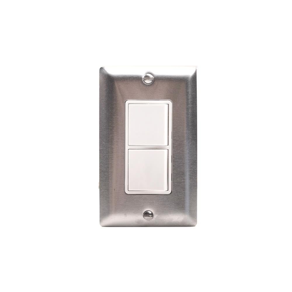 Innova Heating Co. EFSWPS Single Duplex Switch Wall Plate and Gang Box - 20 Amp Per Pole, Finish Color: Silver