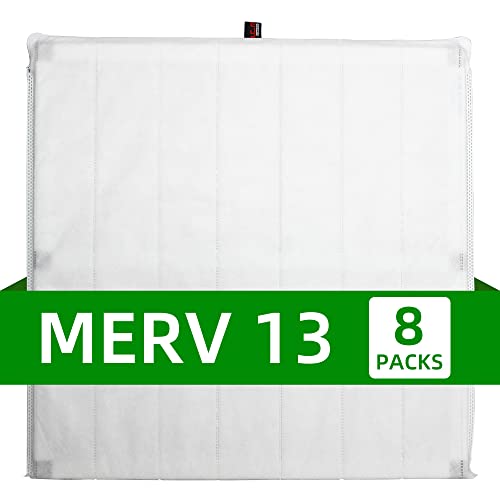 Lgm 20X20X1 Ac Furnace Air Filters Conditioner Hvac Filter Electrostatic Air Conditioning Filters Merv 13 For Households With Pets, 8 Pack, (Precise Size 19.5" X 19.5" X 0.75") #TOP7