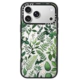 Clear TPU Phone Case Cover for iPhone with Design, Drop Protection, Cute Case for Girl Women (Clear-Green Leaf, iPhone 17 Pro Max)