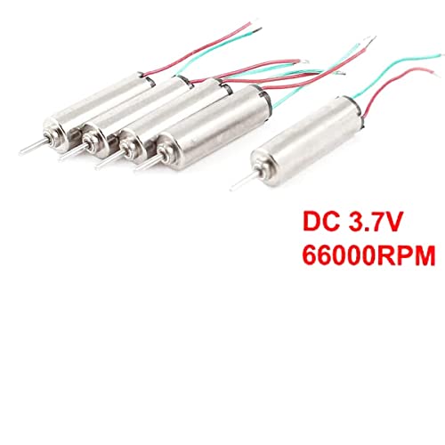 Dc 1.5-3.7V 66000Rpm Coreless Micro Dc Motor 4Mmx12Mm For Airplane Model Rc Toys, Pack Of 5 #TOP3