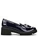 Naturalizer Womens Desmond Tassel Loafer French Navy Patent 10 M