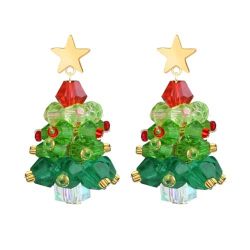 Christmas Tree Earrings as Christmas Earrings for Women