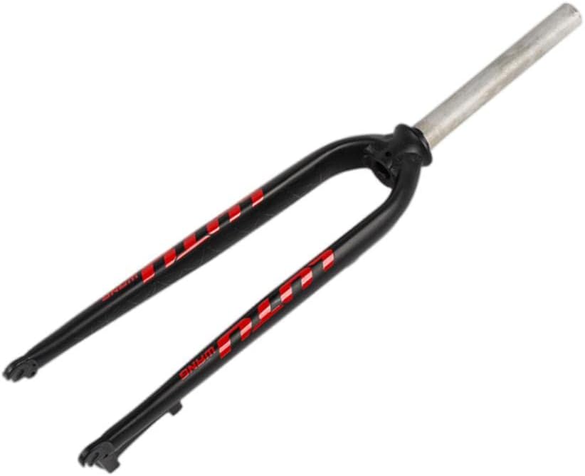 weight Aluminum Alloy Mountain Bike Fork 26/27.5/29 Inch | High-Strength Straight Steerer | Post Mount Disc C Type Brakes | and Comfortable Ride | for Road Bike Enthusiasts | - Red Letters
