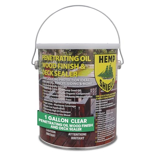 Premium Outdoor Wood Stain & Sealer, Semi-Transparent, UV Protection, Waterproof (Redwood, 1 Gallon)