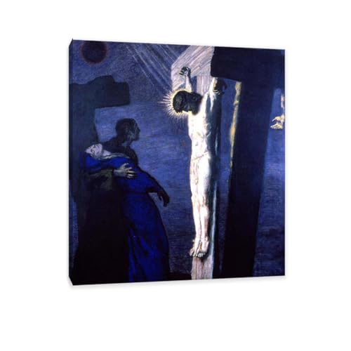 Franz Von Stuck Tableau pour Salon | Poster Toile Crucifixion Encadré