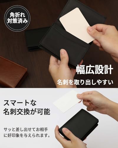 ｆｙ ＦＯＸＹＯＲＫ 名刺入れ 本革 ブラック