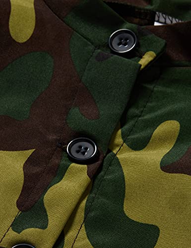 Ciao Militare Costume Bambino, Camouflage, 5-7