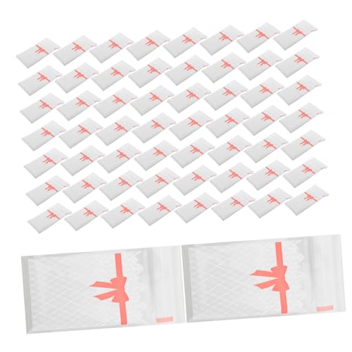 LIFKOME 100個 口紅 ダスト バッグ 口紅 ケース 財布 リップ ライナー オーガナイザー 自動閉鎖 バッグ 自動閉鎖 小 メイクアップ ポーチ プラスチック