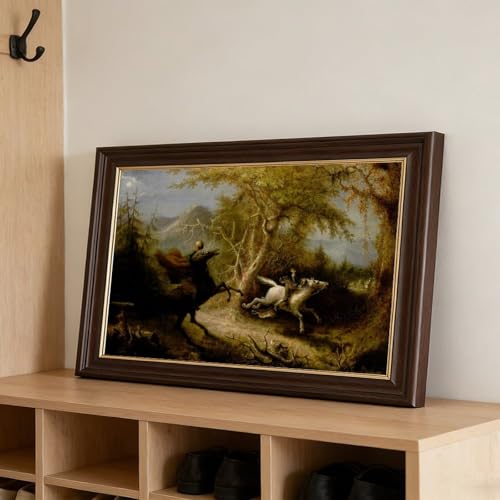 Toile Sleepy Hollow John Quidor, scène dynamique pour décoration murale - 3