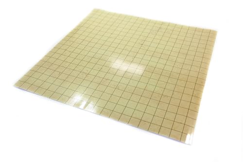 Trocken abwischbare Rollenspielmatte 80x80cm mit quadratischem Raster - trocken abwischbare Kampfmatte für Rollenspiele, Dungeons and Dragons (D&D), Pathfinder - Einfarbiges Papyrus