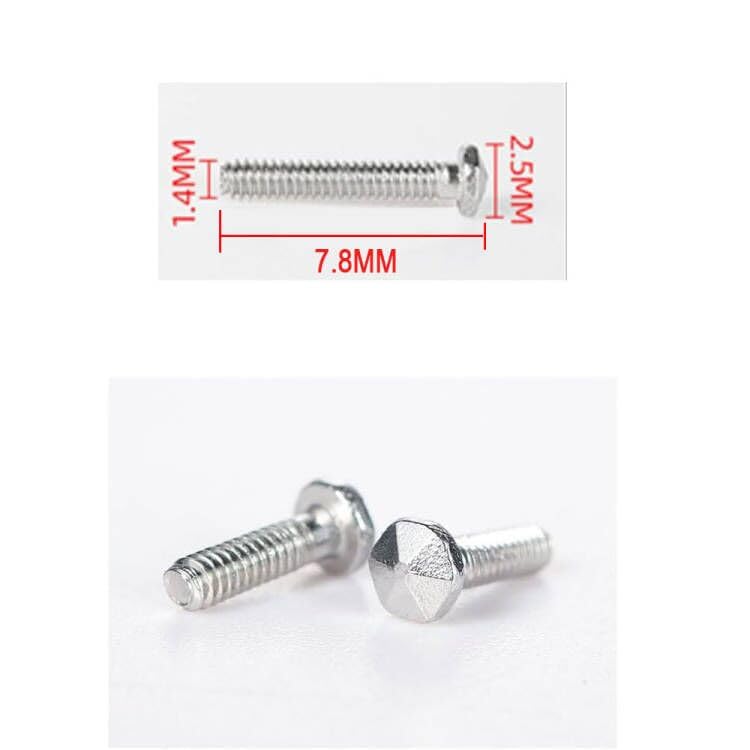 Miniatura 3 de Gafas sin montura Cabeza de diamante Tornillo Arandela Tornillo Tuerca Tornillo Tapa Destornillador Gafas Accesorios