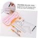 TEHAUX 1sets Geometry Drawing Tool Set Compasses Kit for Students Includes Ruler Geometry Tools for Classroom Use Lightweight Portable Math Supplies