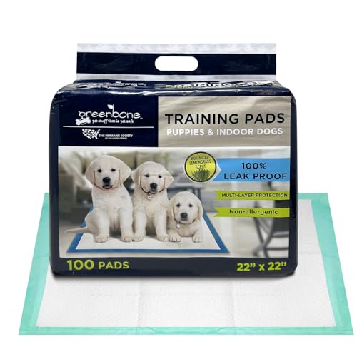 Image of The Humane Society by Greenbone Training Pads for Puppies & Indoor Dogs - Leak Proof - 100 Count