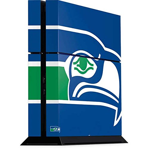 Skinit Decal Gaming Skin Compatible with PS4 Console - Officially Licensed NFL Seattle Seahawks Retro Logo Design