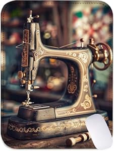 Mauspad Klein 260x210, Mousepad Braun Wasserdicht Schreibtischunterlage, Gaming Mauspad Nähmaschine Mouse Pad mit Genähten Kanten, Rutschfester Desk Mat für PC, Laptop, Computer, Gaming Zubehör J2-137