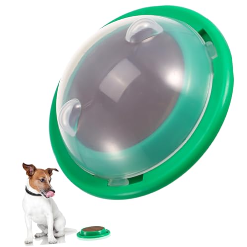 Kisangel de Lamiendo para Perros con Pegatina Antideslizante Golosinas Energéticas Pollo Accesorios para Mascotas Saludables y Almacenamiento con Tapa