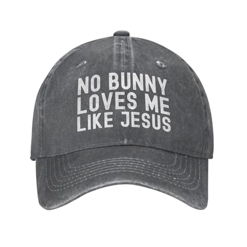 No Bunny Loves Me Like Jesus Hat Herren Baseballmützen Graphic Caps