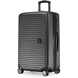 Hauptstadtkoffer - Mitte - Mittelgro er Hartschalenkoffer Check-In Gep ck mit 8 cm Volumenerweiterung TSA 4 gummierte Doppelrollen 68 cm 88 L Graphite