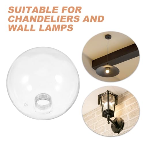 Image of Modern Frosted Globe Lamp Shade Base Replacement Ceiling Fan Light Covers Pendant Fixtures
