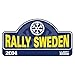 Autocollant plaque Fia WRC Rallye de Suède 2014 PR401 Rally Sweden