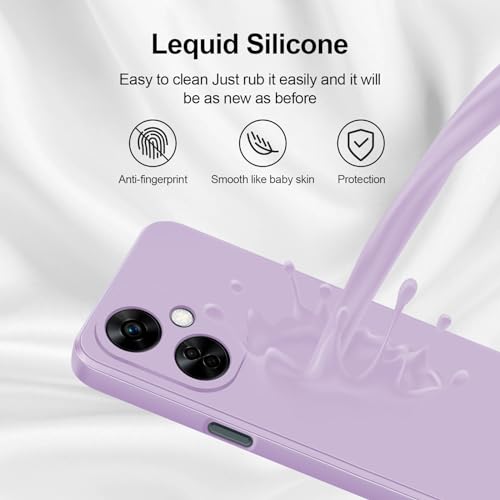 Coque OnePlus Nord N30 5G GiiYoon violette silicone doux microfibre