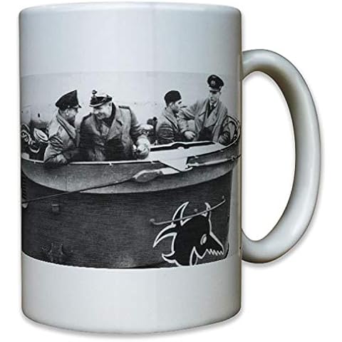 Copytec Submarino UBoot Unterseeboot tauchgang Marino Soldados Sierra pescado WK 2 WW II fotográfico Taza de café taza Cover