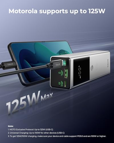 TALIX 125W Power Bank, 12800mAh Portable Laptop Charger - image 3
