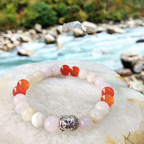 Image of Shubhanjali Crystal Elastic 8mm Stretch Customized Bracelet for Men and Women-(Standard,Multicolor)