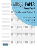 MUSIC PAPER NoteBook - Piano Keyboard Diagrams II